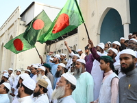 Activists of the Islami Andolon Bangladesh party stage a protest rally against the attack on the Bangladesh Assistant High Commission in Aga...