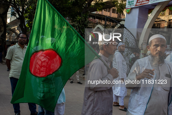 Bangladeshi activists of Islami Andolon Bangladesh stage a protest rally against the attack on the Bangladesh Assistant High Commission in A...