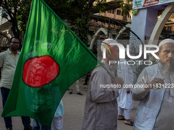 Bangladeshi activists of Islami Andolon Bangladesh stage a protest rally against the attack on the Bangladesh Assistant High Commission in A...