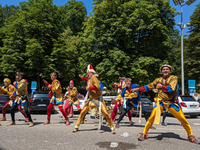 In Neuburg an der Donau, Germany, on July 9, 2023, the city hosts a grand historical parade as part of its annual castle festival. Around 2,...