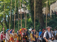 In Neuburg an der Donau, Germany, on July 9, 2023, the city hosts a grand historical parade as part of its annual castle festival. Around 2,...