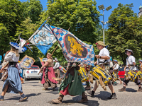 In Neuburg an der Donau, Germany, on July 9, 2023, the city hosts a grand historical parade as part of its annual castle festival. Around 2,...