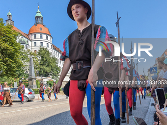 In Neuburg an der Donau, Germany, on July 9, 2023, the city hosts a grand historical parade as part of its annual castle festival. Around 2,...