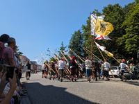 In Neuburg an der Donau, Germany, on July 9, 2023, the city hosts a grand historical parade as part of its annual castle festival. Around 2,...