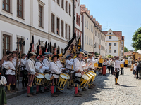 In Neuburg an der Donau, Germany, on July 9, 2023, the city hosts a grand historical parade as part of its annual castle festival. Around 2,...