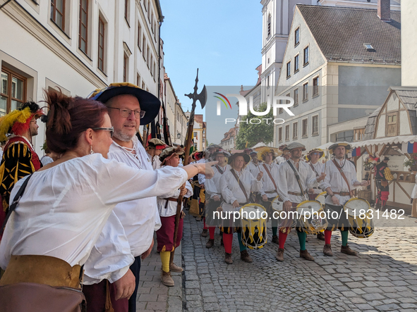 In Neuburg an der Donau, Germany, on July 9, 2023, the city hosts a grand historical parade as part of its annual castle festival. Around 2,...