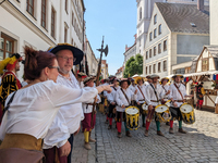 In Neuburg an der Donau, Germany, on July 9, 2023, the city hosts a grand historical parade as part of its annual castle festival. Around 2,...