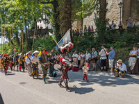 In Neuburg an der Donau, Germany, on July 9, 2023, the city hosts a grand historical parade as part of its annual castle festival. Around 2,...