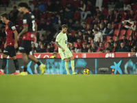 during the La Liga match between RCD Mallorca and FC Barcelona at Estadi de Son Moix on December 3, 2024 in Mallorca, Spain.  (