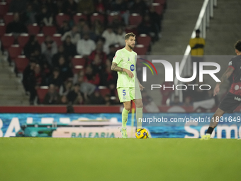 during the La Liga match between RCD Mallorca and FC Barcelona at Estadi de Son Moix on December 3, 2024 in Mallorca, Spain.  (