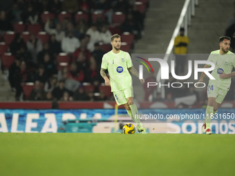 during the La Liga match between RCD Mallorca and FC Barcelona at Estadi de Son Moix on December 3, 2024 in Mallorca, Spain.  (