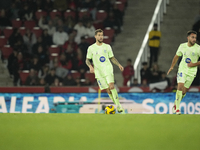 during the La Liga match between RCD Mallorca and FC Barcelona at Estadi de Son Moix on December 3, 2024 in Mallorca, Spain.  (