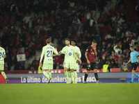 during the La Liga match between RCD Mallorca and FC Barcelona at Estadi de Son Moix on December 3, 2024 in Mallorca, Spain.  (