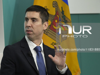 Foreign Minister of Moldova Mihai Popsoi speaks about presidential elections and a national referendum on the country's possible European Un...