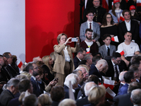 In Krakow, Poland, on November 24, 2024, the Law and Justice Party holds a convention with chairman Jaroslaw Kaczynski at 'Sokol'. During th...