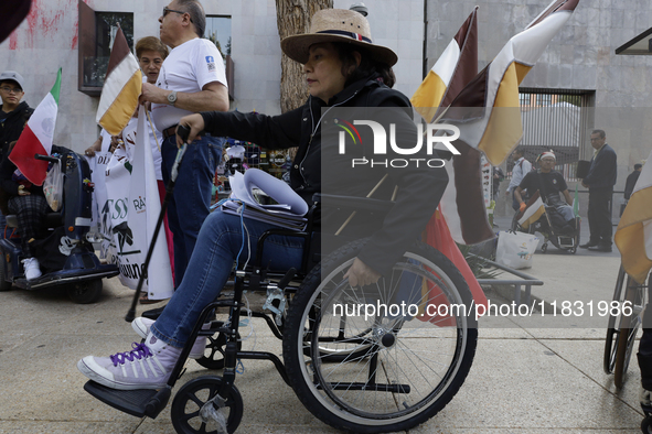 On December 3, 2024, in Mexico City, Mexico, people with disabilities demonstrate on the International Day of Persons with Disabilities. The...