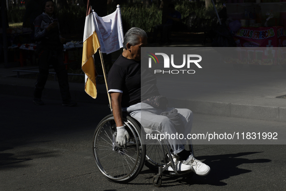 On December 3, 2024, in Mexico City, Mexico, people with disabilities demonstrate on the International Day of Persons with Disabilities. The...