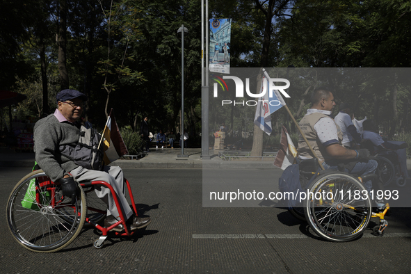 On December 3, 2024, in Mexico City, Mexico, people with disabilities demonstrate on the International Day of Persons with Disabilities. The...