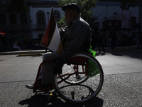 On December 3, 2024, in Mexico City, Mexico, people with disabilities demonstrate on the International Day of Persons with Disabilities. The...