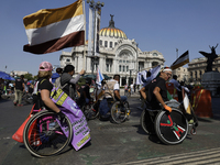 On December 3, 2024, in Mexico City, Mexico, people with disabilities demonstrate on the International Day of Persons with Disabilities. The...