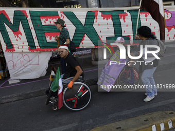 On December 3, 2024, in Mexico City, Mexico, people with disabilities demonstrate on the International Day of Persons with Disabilities. The...