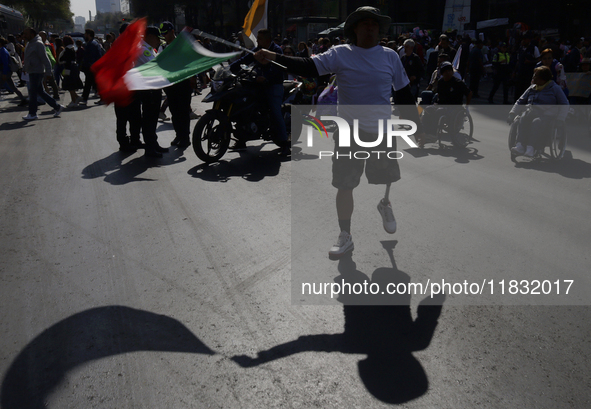 On December 3, 2024, in Mexico City, Mexico, people with disabilities demonstrate on the International Day of Persons with Disabilities. The...