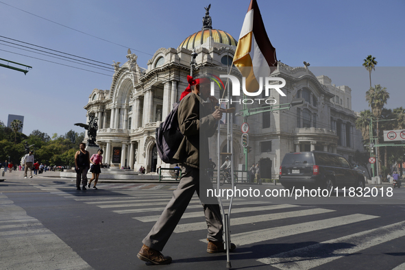 On December 3, 2024, in Mexico City, Mexico, people with disabilities demonstrate on the International Day of Persons with Disabilities. The...