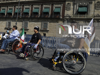 On December 3, 2024, in Mexico City, Mexico, people with disabilities demonstrate on the International Day of Persons with Disabilities. The...