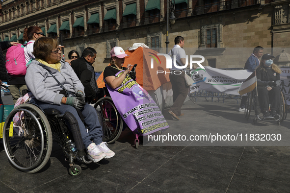 On December 3, 2024, in Mexico City, Mexico, people with disabilities demonstrate on the International Day of Persons with Disabilities. The...