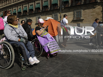 On December 3, 2024, in Mexico City, Mexico, people with disabilities demonstrate on the International Day of Persons with Disabilities. The...