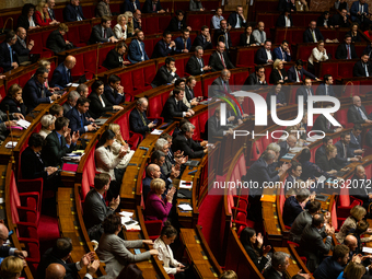 A general view of the National Assembly during the session of questions to the government in Paris, France, on March 12, 2024. (