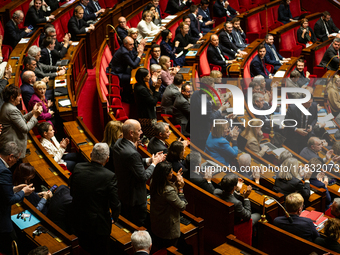 A general view of the National Assembly during the session of questions to the government in Paris, France, on March 12, 2024. (