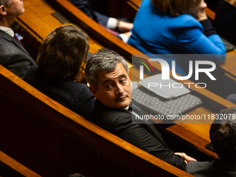 Gerald Darmanin, deputy of the Ensemble pour la Republique group, is seen during the session of questions to the government at the National...