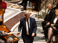 Frederic Valletoux, deputy of the Horizons et Independants group, is seen during the questions to the government session at the National Ass...