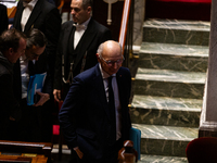 Didier Migaud, Keeper of the Seals and Minister of Justice, is seen during the questions to the government session at the National Assembly...