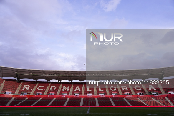 General view inside stadium during the La Liga match between RCD Mallorca and FC Barcelona at Estadi de Son Moix on December 3, 2024 in Mall...