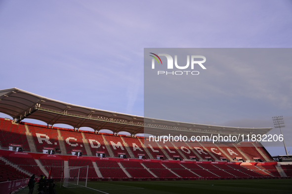 General view inside stadium during the La Liga match between RCD Mallorca and FC Barcelona at Estadi de Son Moix on December 3, 2024 in Mall...