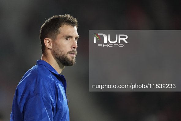 Inigo Martinez centre-back of Barcelona and Spain during the La Liga match between RCD Mallorca and FC Barcelona at Estadi de Son Moix on De...