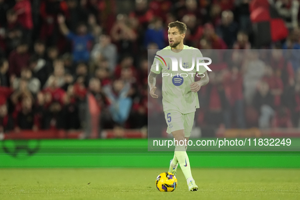 Inigo Martinez centre-back of Barcelona and Spain during the La Liga match between RCD Mallorca and FC Barcelona at Estadi de Son Moix on De...