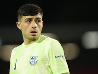 Pedri central midfield of Barcelona and Spain during the La Liga match between RCD Mallorca and FC Barcelona at Estadi de Son Moix on Decemb...