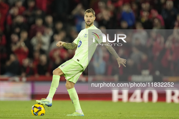 Inigo Martinez centre-back of Barcelona and Spain during the La Liga match between RCD Mallorca and FC Barcelona at Estadi de Son Moix on De...