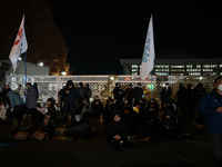 Hundreds of citizens gather in front of the National Assembly in Seoul, South Korea, on December 4, 2024, demanding the repeal of the martia...