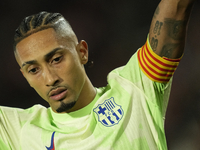 Raphinha right winger of Barcelona and Brazil during the La Liga match between RCD Mallorca and FC Barcelona at Estadi de Son Moix on Decemb...