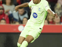 Lamine Yamal right winger of Barcelona and Spain during the La Liga match between RCD Mallorca and FC Barcelona at Estadi de Son Moix on Dec...