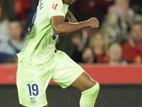 Lamine Yamal right winger of Barcelona and Spain during the La Liga match between RCD Mallorca and FC Barcelona at Estadi de Son Moix on Dec...