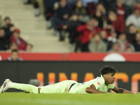 Lamine Yamal right winger of Barcelona and Spain during the La Liga match between RCD Mallorca and FC Barcelona at Estadi de Son Moix on Dec...