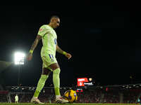 Raphinha right winger of Barcelona and Brazil during the La Liga match between RCD Mallorca and FC Barcelona at Estadi de Son Moix on Decemb...