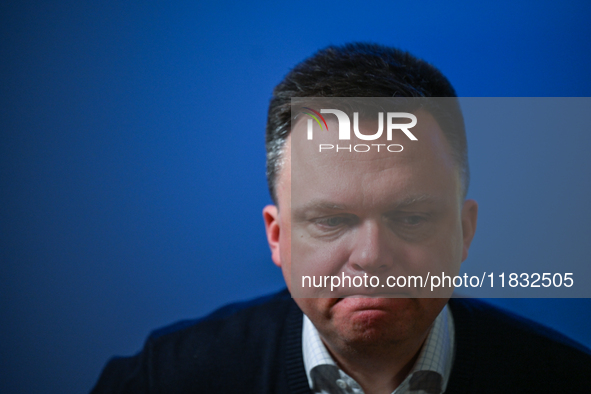 KRAKOW, POLAND - DECEMBER 3:   
Szymon Holownia, the current Marshal of the Polish Sejm (Speaker of the Lower House of the Polish Parliament...