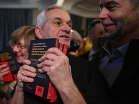 KRAKOW, POLAND - DECEMBER 3:   
Members of the public queue to meet Szymon Holownia, the current Marshal of the Polish Sejm (Speaker of the...