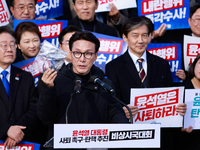 Kim Min-seok, Senior Supreme Council Member of the Democratic Party of Korea and a Member of the National Assembly, condemns President Yoon...